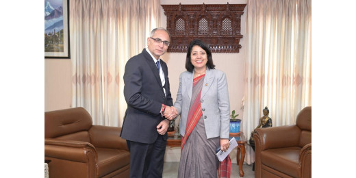 भारत के विदेश सचिव क्वात्रा ने नेपाल की विदेश मंत्री पौड्याल से की मुलाकात